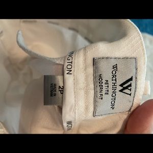Worthington 2P White Dress Pants!